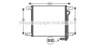 AVA QUALITY COOLING mn5053 -  Конденсатор, кондиционер
